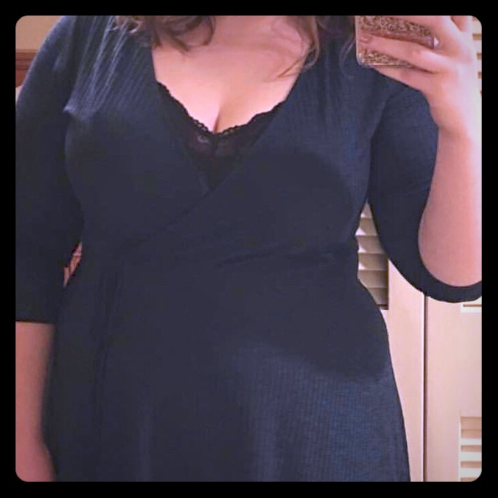 Dark Green Swing Dress GREAT FOR THE HOLIDAYS